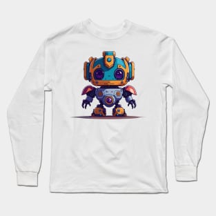 Cute Robot Long Sleeve T-Shirt